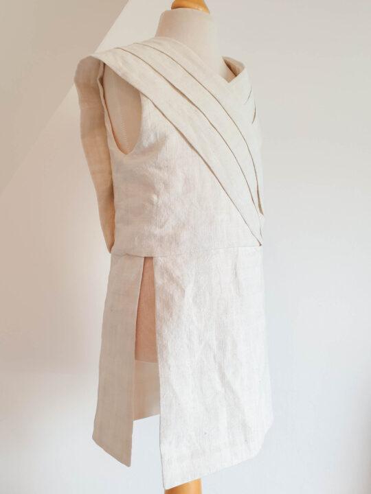 Linen Vest for Skywalker inspired Galactic Warrior Costume by Atelier Spatz