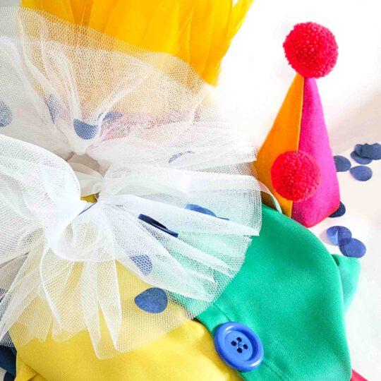 Atelier Spatz Knopf Clown Hosenträger für Kinder