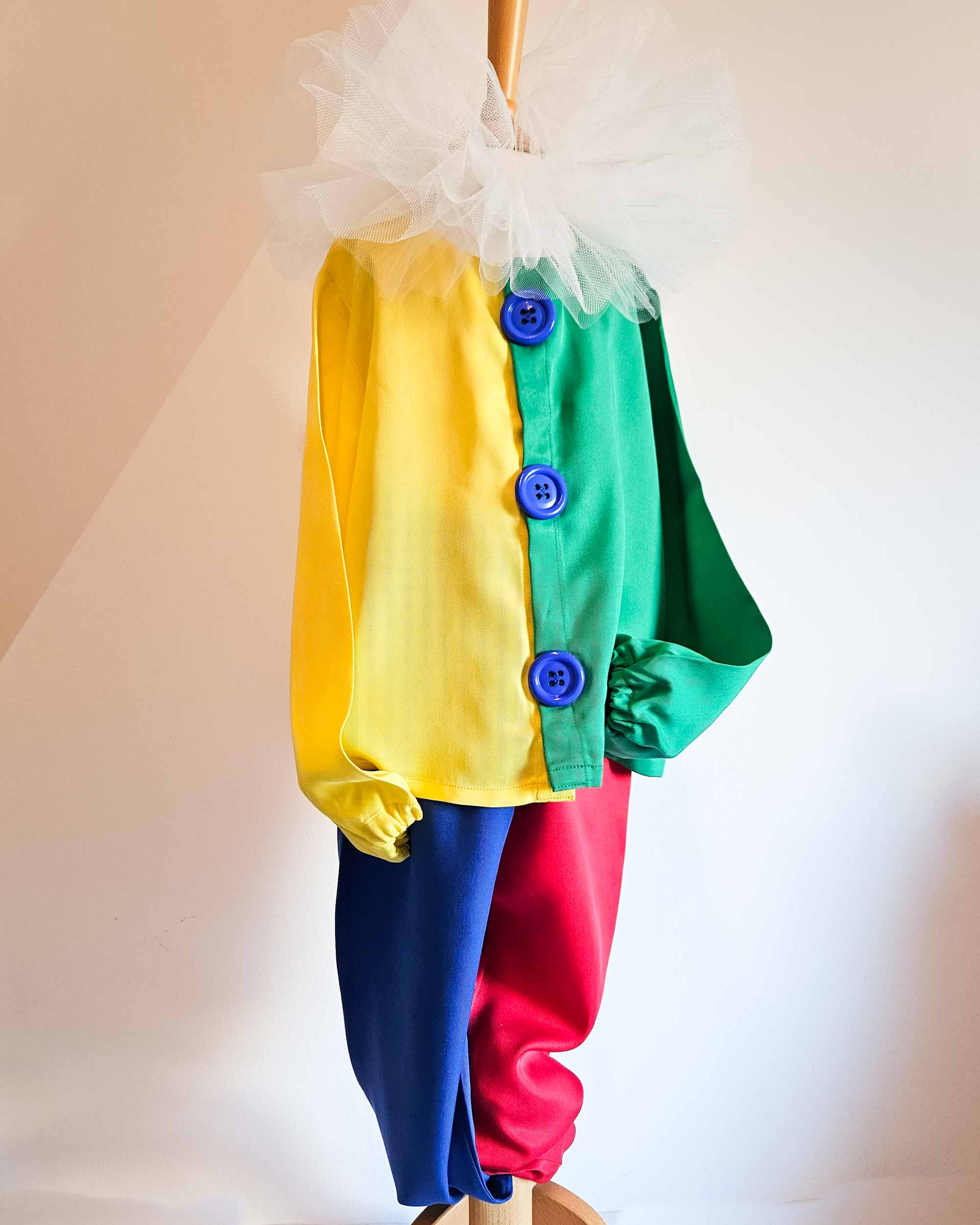 Atelier Spatz Knopf Clown Hosenträger für Kinder