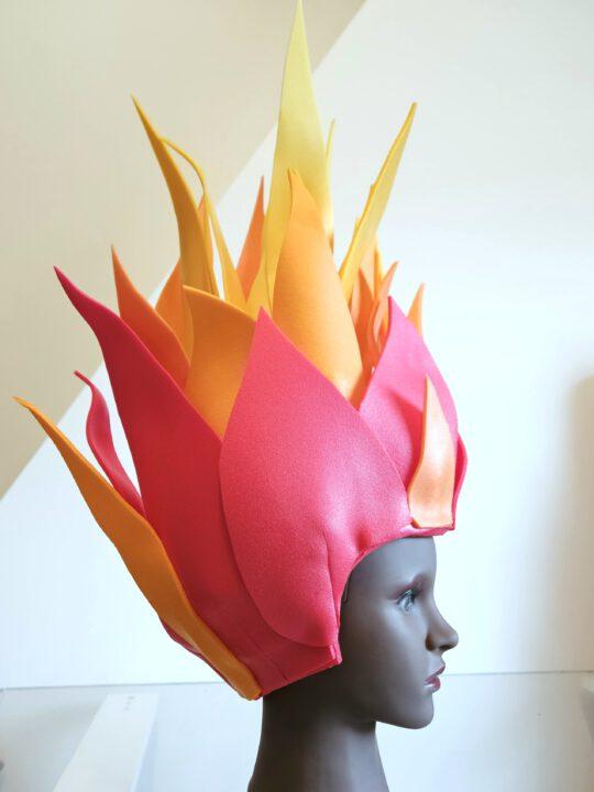 Atelier Spatz bespoke Flaming head Headdress