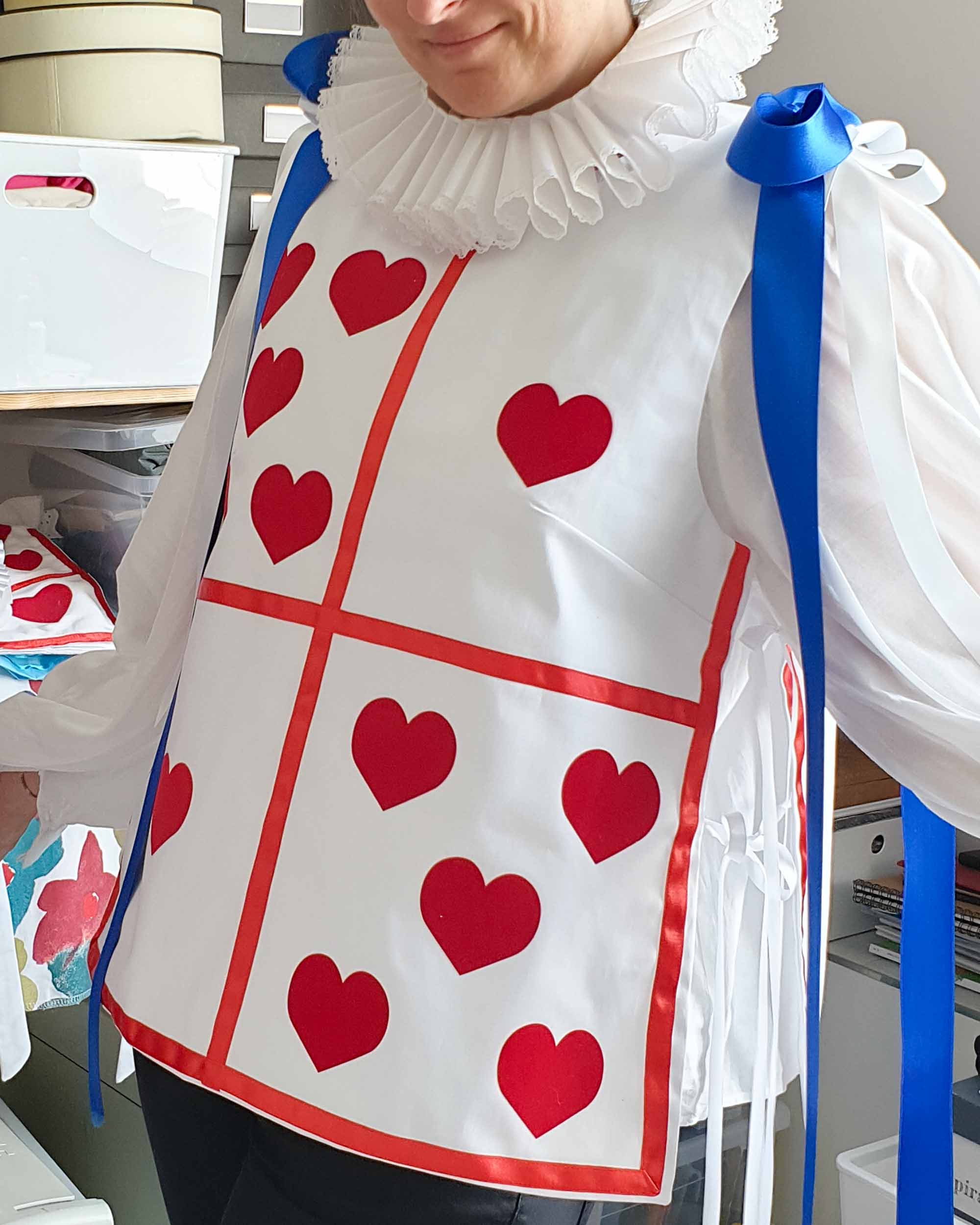 Atelier Spatz Adult Weißes Kaninchen Alice im Wunderland Kostüm Tunika