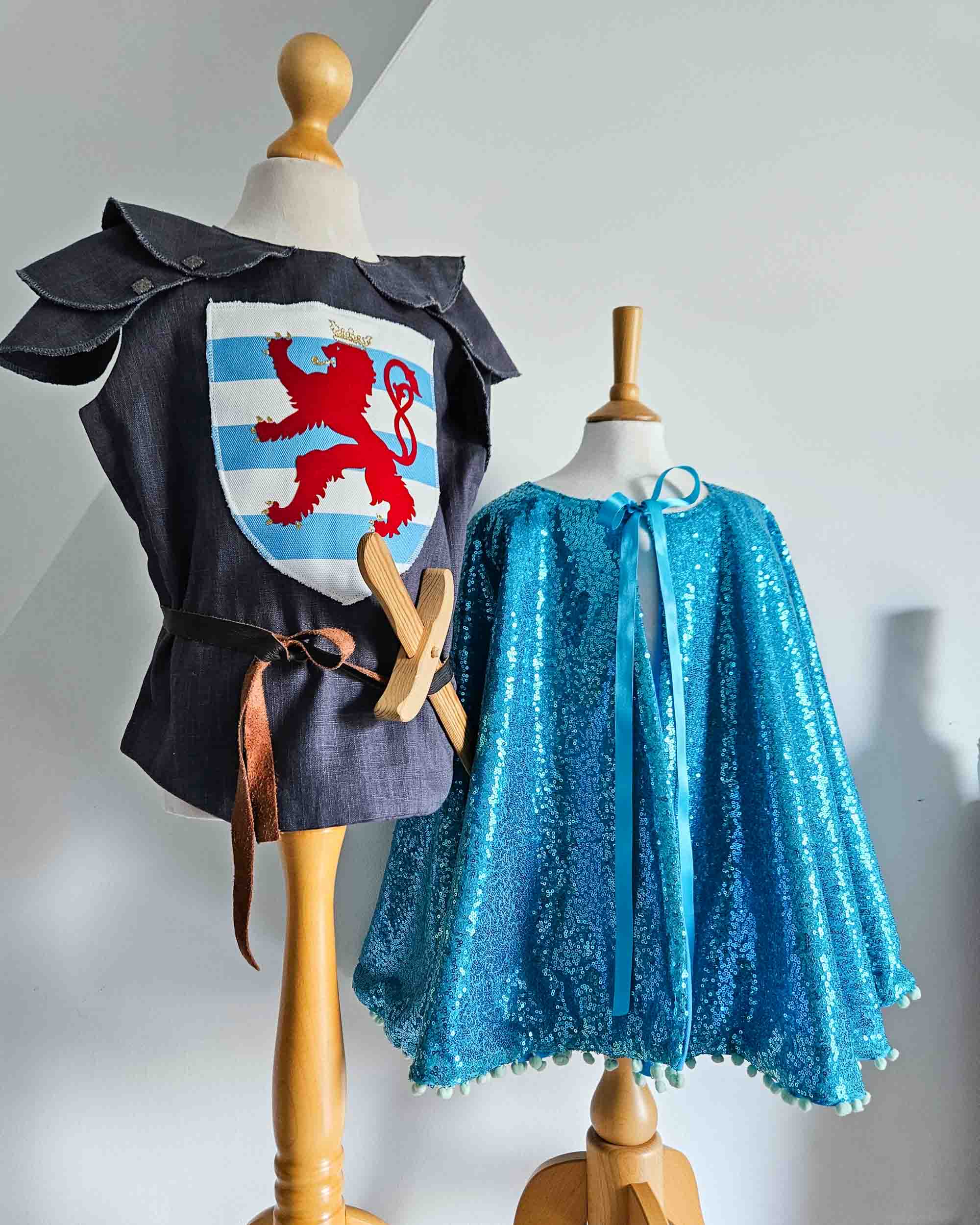 Siegfried and Melusina Luxembourg legend knights tunic and mermaid cape by Atelier Spatz