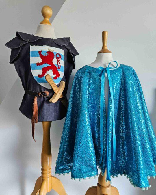 Siegfried and Melusina Luxembourg legend knights tunic and mermaid cape by Atelier Spatz