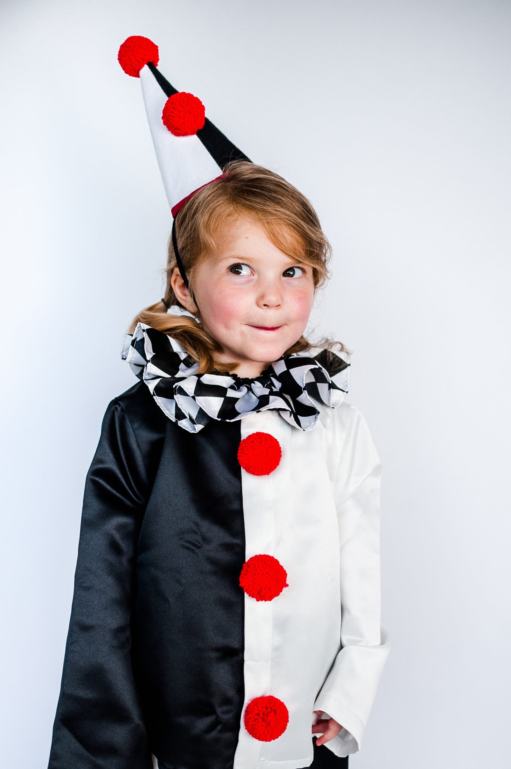 Black and White Harlequin HAT and COLLAR