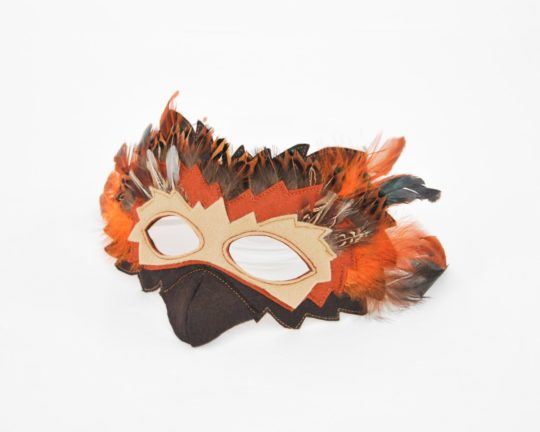 Masque plume d'oiseau | Masque hibou perroquet