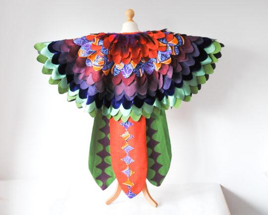 Costume de perroquet coloré Costume de perroquet fantaisie Cape d'oiseau