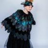 Raven Bird Cape | Black Crow Bird Costume