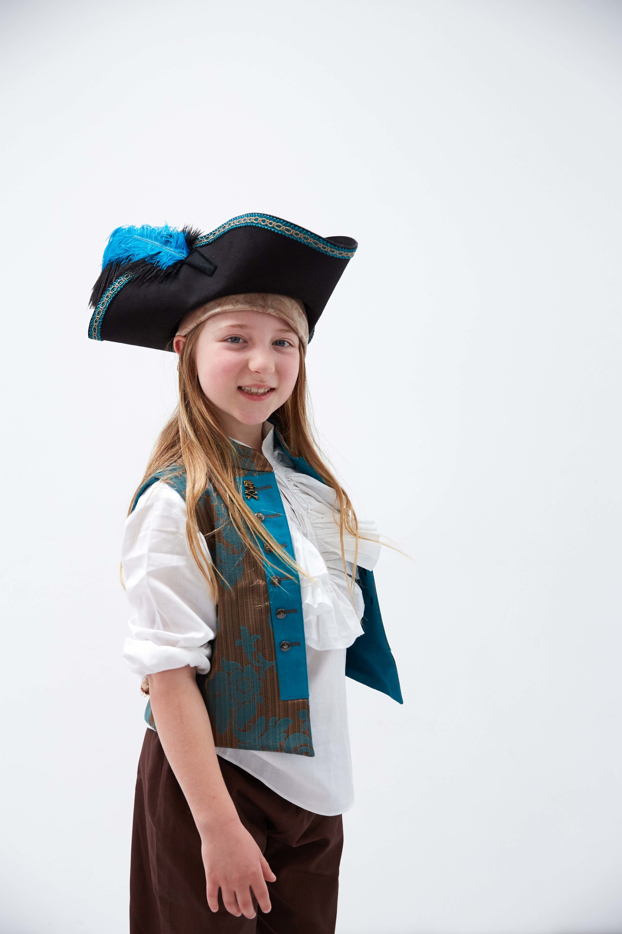 Costume complet de pirate pour enfants - gilet, chemise et pantalon