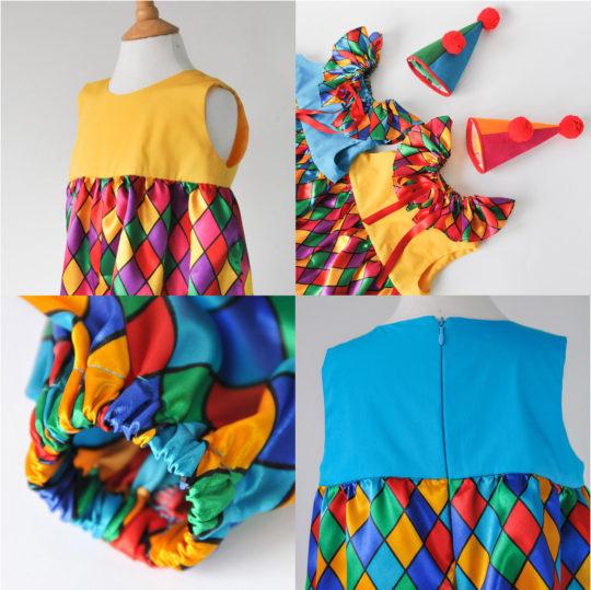 Baby and Toddler Clown Costume - Romper Suit & Hat