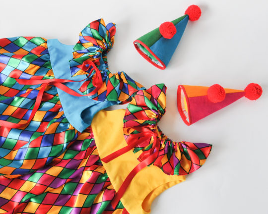 Baby and Toddler Clown Costume - Romper Suit & Hat