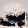 Collier de tulle noir Harlequin en noir ou blanc