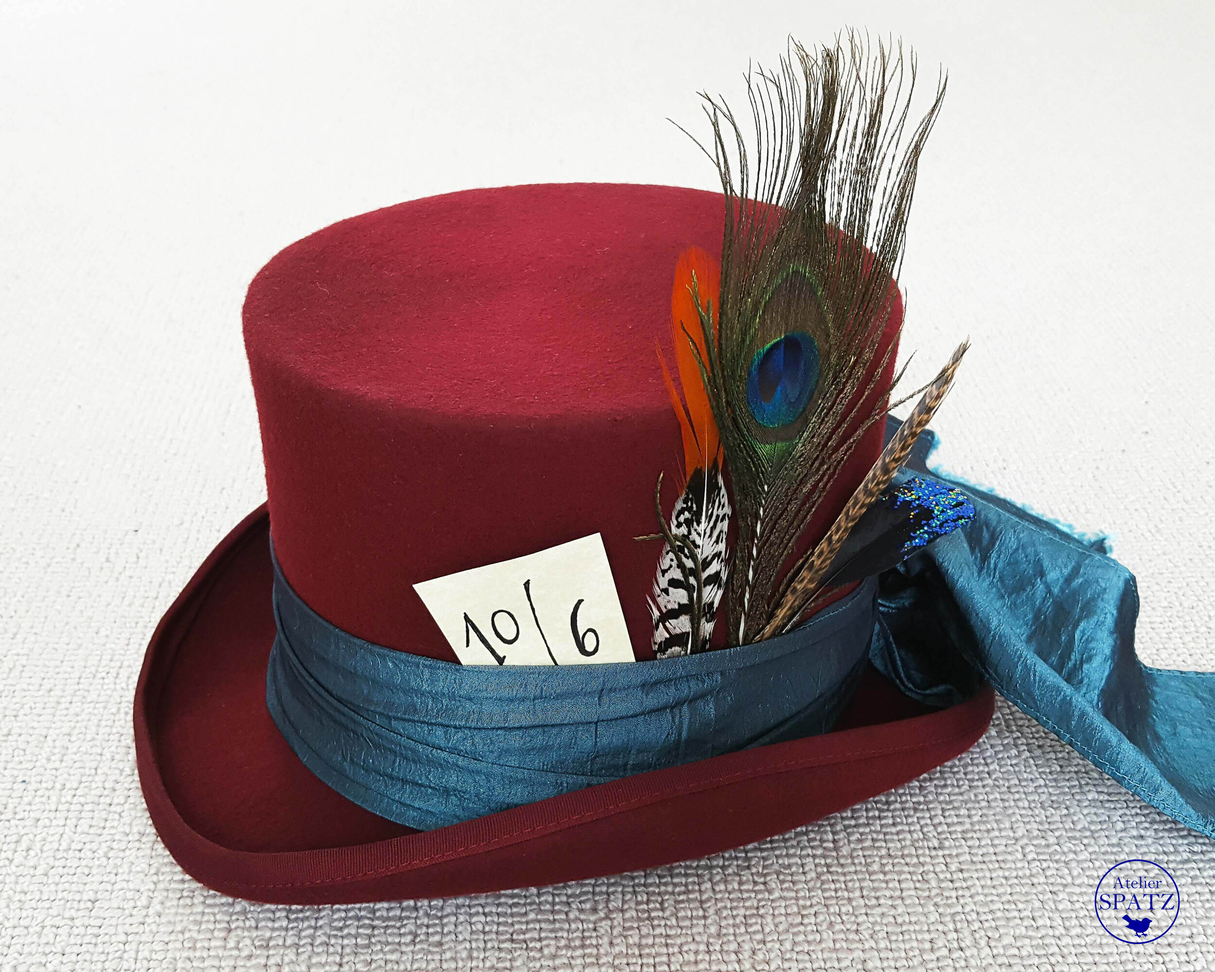 Atelier Spatz Mad Hatter Wool Top Hat