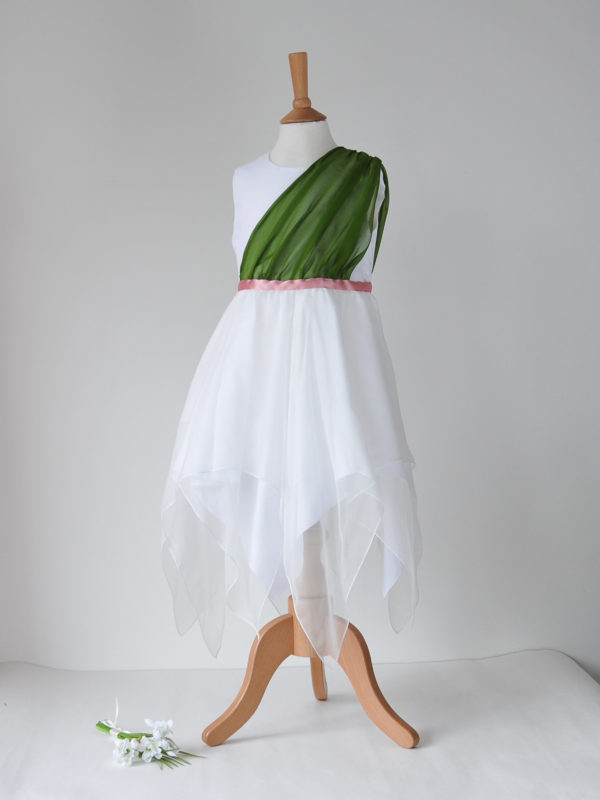 Silk Flower Girl Dress