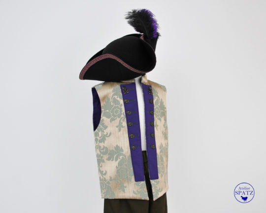 Gilet Pirate vert et violet