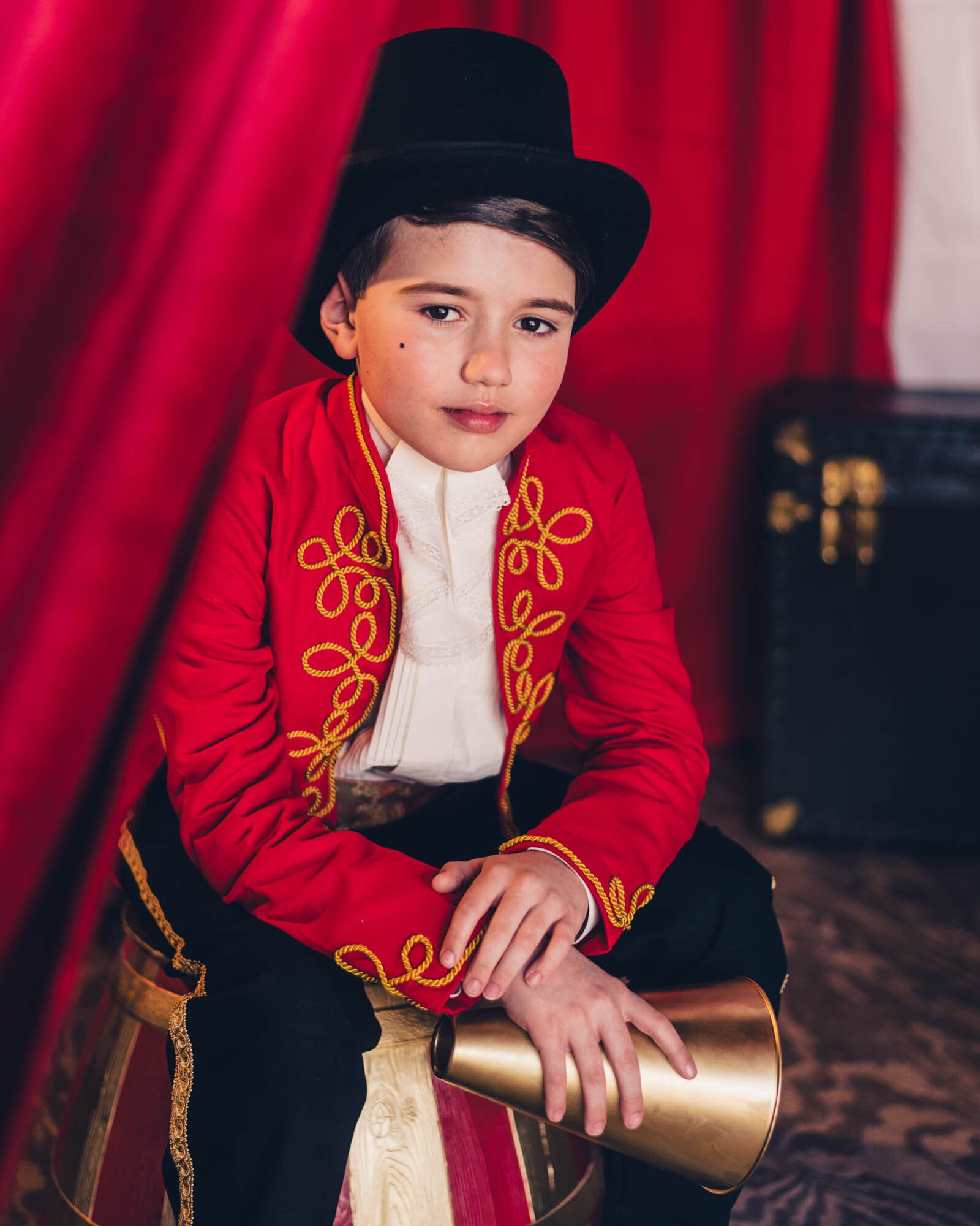 Kids Circus Ringmaster Costume - JACKET, TROUSERS and TOP HAT