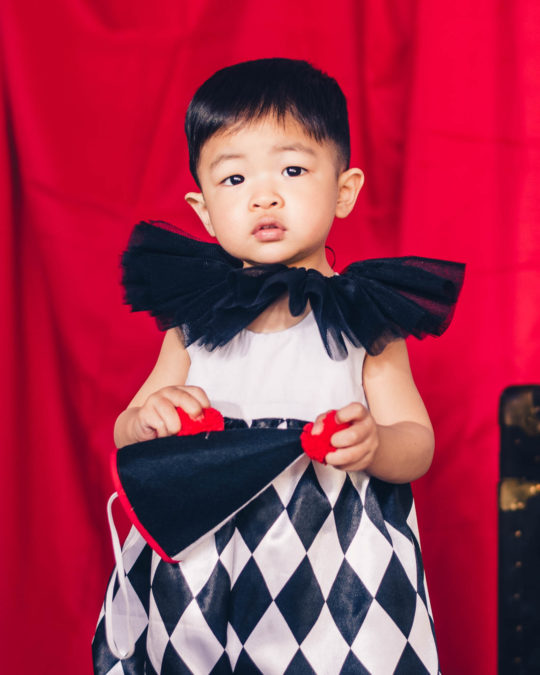 Harlequin HAT and TULLE COLLAR