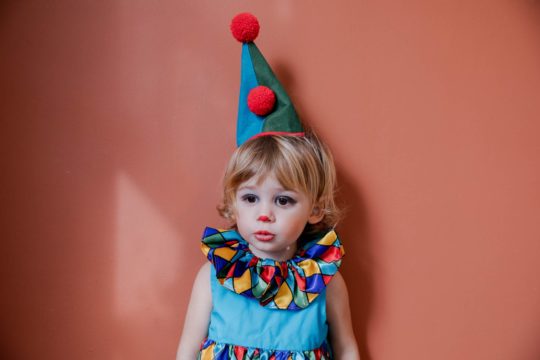 Colourful Clown Hat and Collar