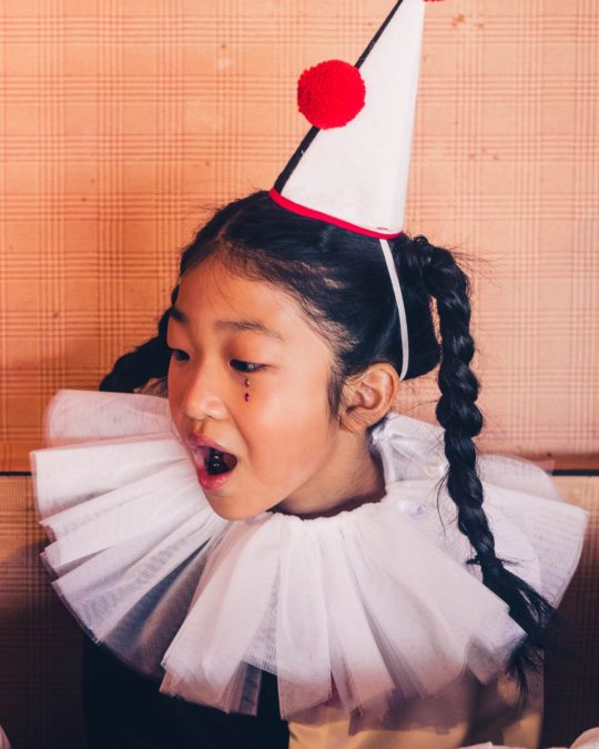 White or Black Tulle Collar