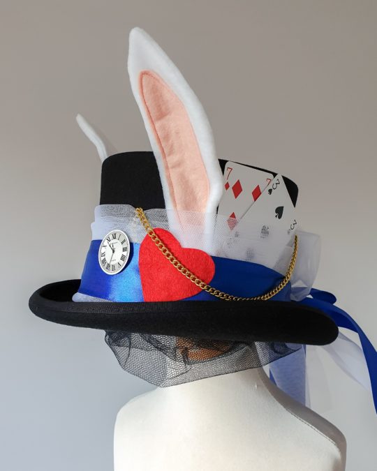 White Rabbit Top Hat for Alice in Wonderland Dress Up