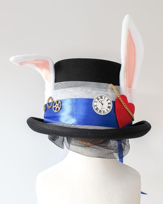 White Rabbit Top Hat for Alice in Wonderland Dress Up