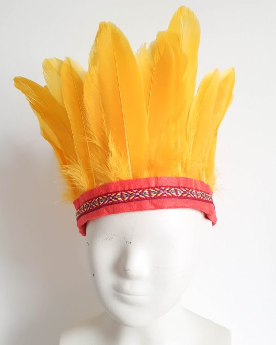Pink Feather Crown Headdress