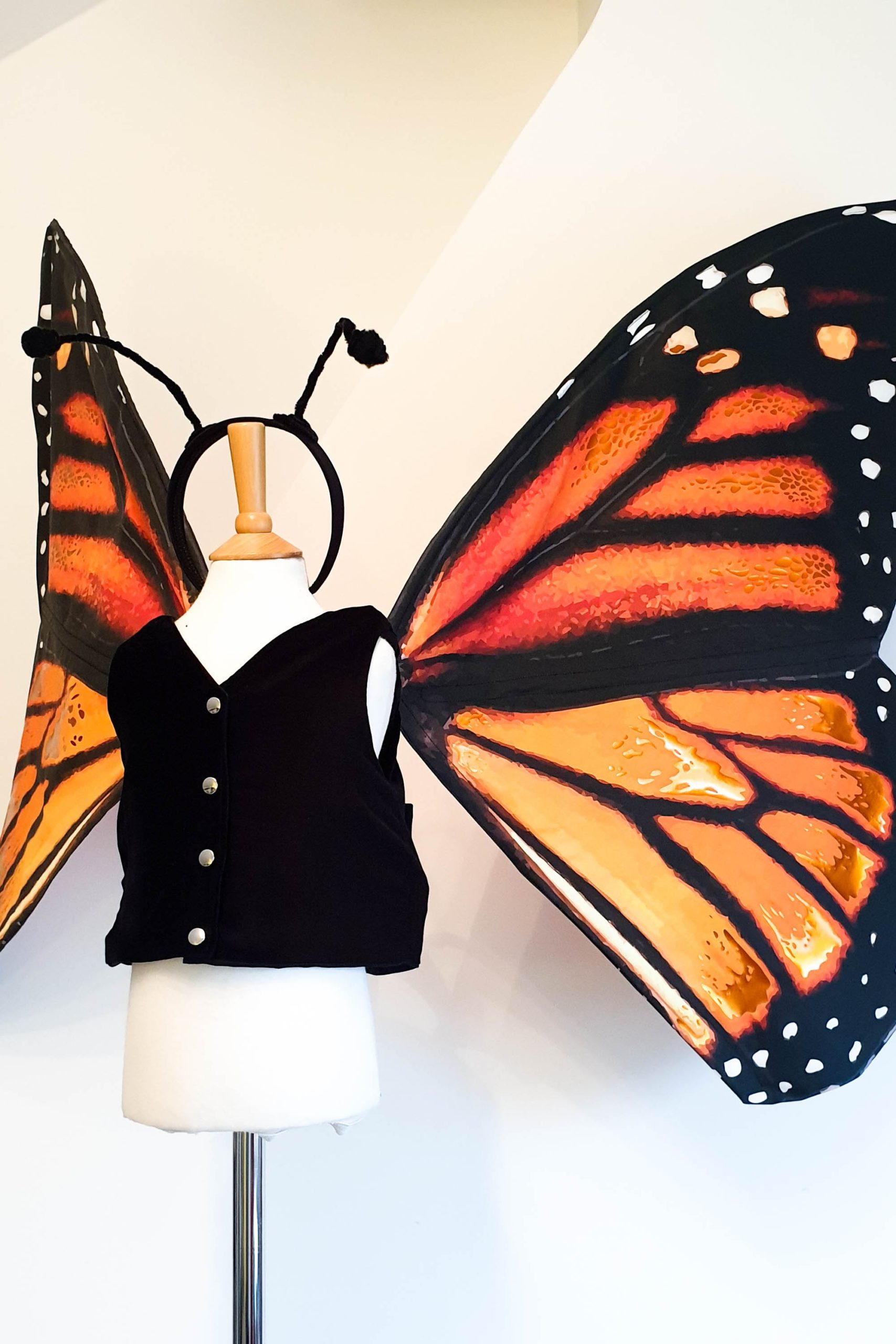 Costume de papillon monarque